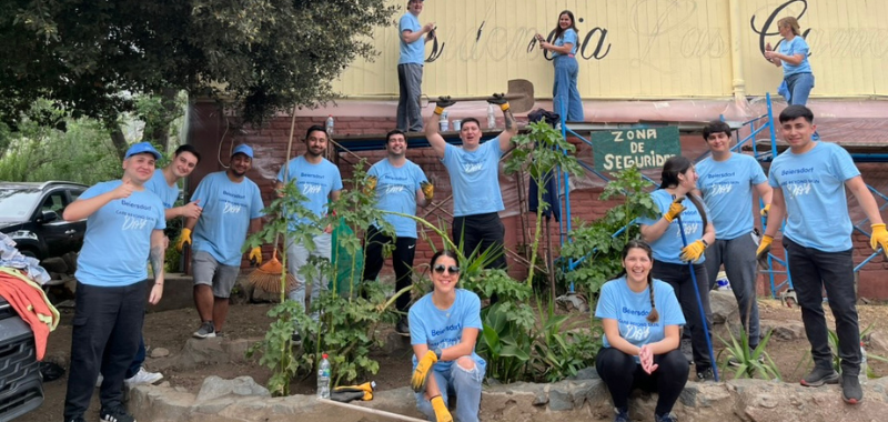 Voluntariado de Beiersdorf realizó jornada de mejoras y actividades recreativas en Residencia Las Camelias