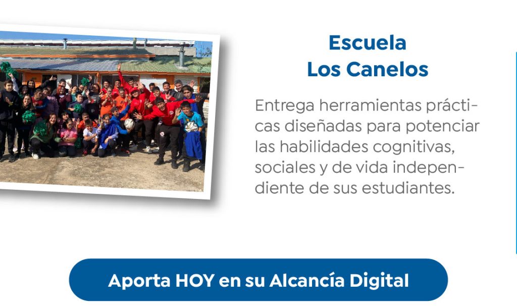 Escuela Los Canelos

Entrega herramientas prácticas diseñadas para potenciar las habilidades cognitivas, sociales y de vida independiente de sus estudiantes.

Aporta HOY en su Alcancía Digital